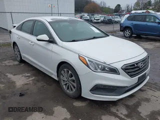 2016 Hyundai Sonata Sport with VIN 5NPE34AF5GH349871, listed as a IAAI auction lot 41962910 with 86,978 mi miles and . Bid and sale history available at carsss.com. Image 1.