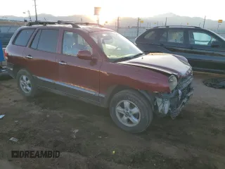 2005 Hyundai Santa Fe GLS with VIN KM8SC73E35U992596, listed as a Copart auction lot 82934614 with 84,000 mi miles and Salvage Title. Bid and sale history available at carsss.com. Image 4.