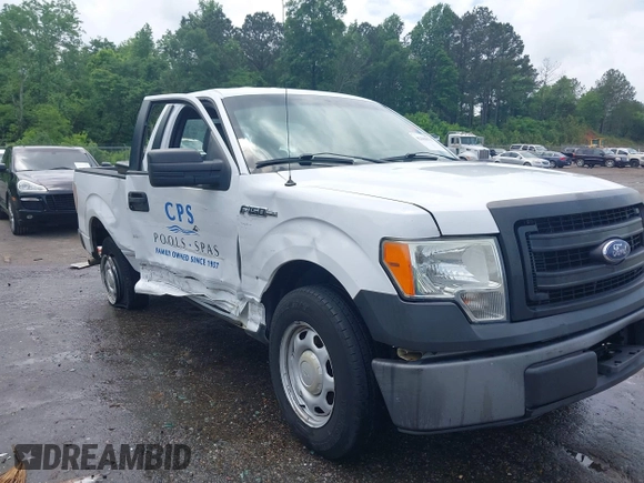 2014 Ford F-150 XL with VIN 1FTMF1CM1EKG31209, listed as a IAAI auction lot 42105573 with 187,162 mi miles and . Bid and sale history available at DreamBid. Image 1.