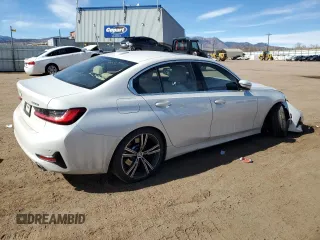 2021 BMW 3 Series 330i xDrive with VIN WBA5R7C01MFK13622, listed as a Copart auction lot 46520295 with 58,260 mi miles and Salvage title. Bid and sale history available at DreamBid. Image 3.