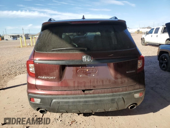 2021 Honda Passport Touring z VIN 5FNYF7H94MB008364, wystawiony jako Copart lot #45971775 z przebiegiem 23 583 mil mil oraz Szkoda całkowita • Salvage title. Historia ofert i sprzedaży dostępna na DreamBid. Obrazek 6.