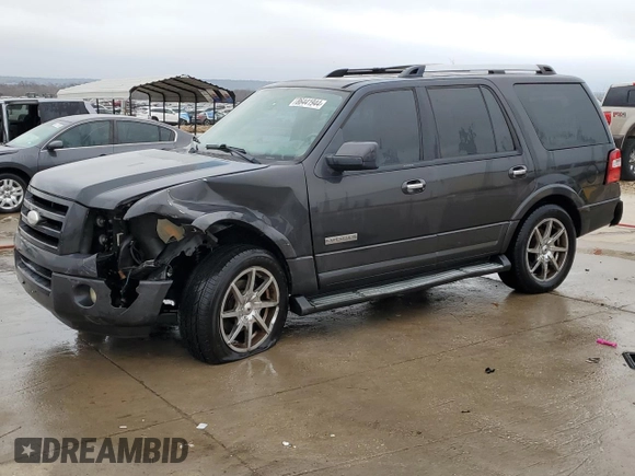 2007 Ford Expedition Limited with VIN 1FMFU19577LA00486, listed as a Copart auction lot 86441944 with 197,299 mi miles and Clean Title. Bid and sale history available at carsss.com. Image 1.