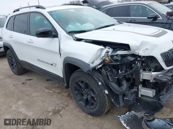 2022 Jeep Cherokee X with VIN 1C4PJMCX0ND537673, listed as a IAAI auction lot 41696191 with 22,063 mi miles. Bid and sale history available at carsss.com. Image 6.