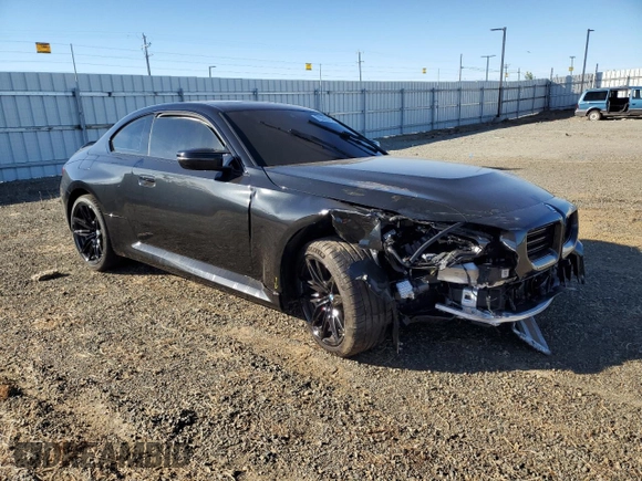 2024 BMW M2 with VIN 3MF13DM09R8E20756, listed as a Copart auction lot 79645994 with 5,207 mi miles and Salvage Title. Bid and sale history available at carsss.com. Image 4.