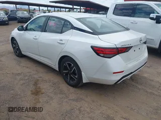 2024 Nissan Sentra SV with VIN 3N1AB8CV1RY209340, listed as a IAAI auction lot 42218326 with 29,163 mi miles and . Bid and sale history available at DreamBid. Image 3.