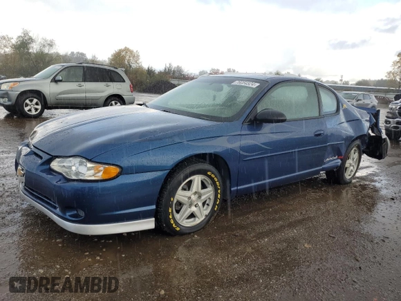 2003 Chevrolet Monte Carlo SS with VIN 2G1WX12K939343662, listed as a Copart auction lot 76054524 with 38,906 mi miles and Salvage Title. Bid and sale history available at carsss.com. Image 1.