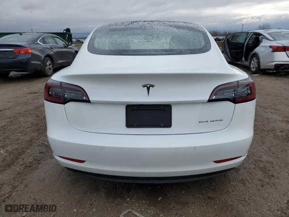 2019 Tesla Model 3 Long Range with VIN 5YJ3E1EB2KF510692, listed as a Copart auction lot 81630064 with 37,491 mi miles and Salvage Title. Bid and sale history available at carsss.com. Image 6.