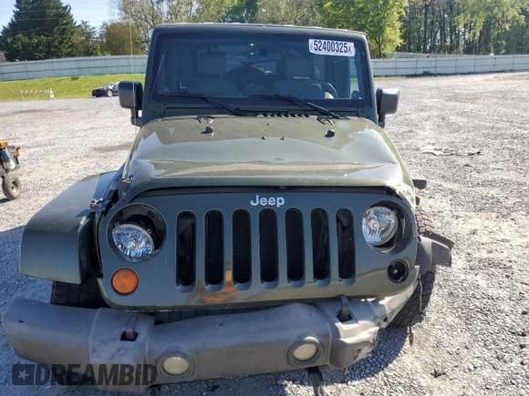 2008 Jeep Wrangler Unlimited Sahara with VIN 1J4GA59148L504608, listed as a Copart auction lot 52400325 with 123,959 mi miles and Salvage Title. Bid and sale history available at carsss.com. Image 5.