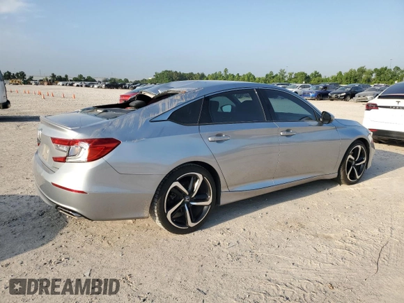2019 Honda Accord Sport with VIN 1HGCV1F35KA046086, listed as a Copart auction lot 55539125 with 72,305 mi miles and Salvage Title. Bid and sale history available at DreamBid. Image 3.