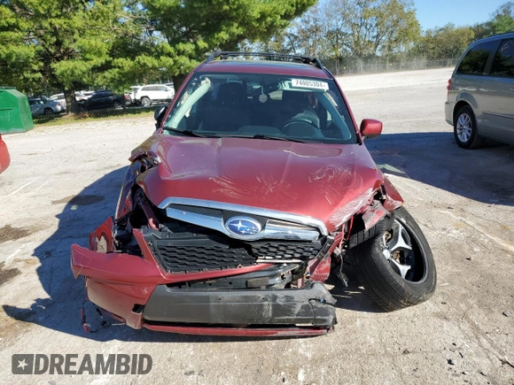 2015 Subaru Forester 2.0XT Premium with VIN JF2SJGDC6FH833798, listed as a Copart auction lot 74005304 with 0 mi miles and Salvage Title. Bid and sale history available at carsss.com. Image 5.