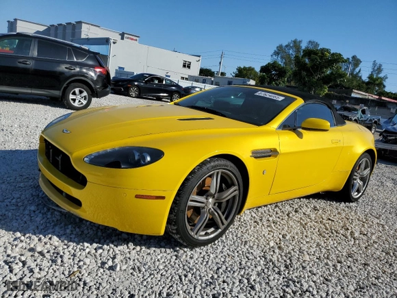 2009 Aston Martin Vantage with VIN SCFBF04C79GD12188, listed as a Copart auction lot 45348405 with 29,580 mi miles and Salvage Title. Bid and sale history available at carsss.com. Image 1.