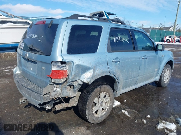 2008 Mercury Mariner with VIN 4M2CU91ZX8KJ30882, listed as a IAAI auction lot 41596802 with 204,769 mi miles. Bid and sale history available at carsss.com. Image 4.