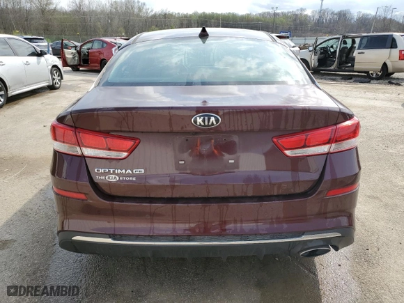 2019 Kia Optima LX with VIN 5XXGT4L3XKG338817, listed as a Copart auction lot 51666415 with 64,159 mi miles and Salvage Title. Bid and sale history available at carsss.com. Image 6.