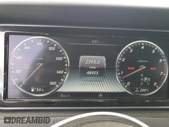 2015 Mercedes-Benz S 550 with VIN WDDXJ8FB4FA008954, listed as a Copart auction lot 79205684 with 48,932 mi miles and Salvage Title. Bid and sale history available at DreamBid. Image 9.