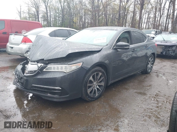 2015 Acura TLX with VIN 19UUB1F39FA010517, listed as a IAAI auction lot 41966748 with 171,138 mi miles. Bid and sale history available at carsss.com. Image 2.