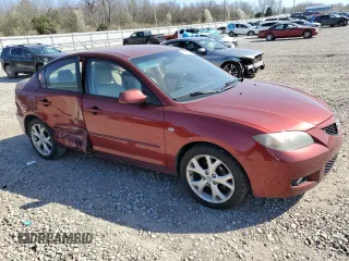 2008 Mazda Mazda3 i Touring Value with VIN JM1BK32F081141968, listed as a Copart auction lot 48970955 with 90,308 mi miles and Salvage Title. Bid and sale history available at carsss.com. Image 4.