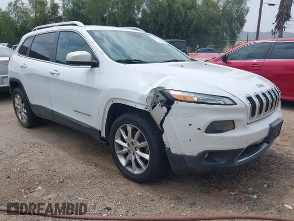 2014 Jeep Cherokee Limited with VIN 1C4PJLDB2EW173127, listed as a IAAI auction lot 42413180 with 107,871 mi miles and . Bid and sale history available at DreamBid. Image 1.