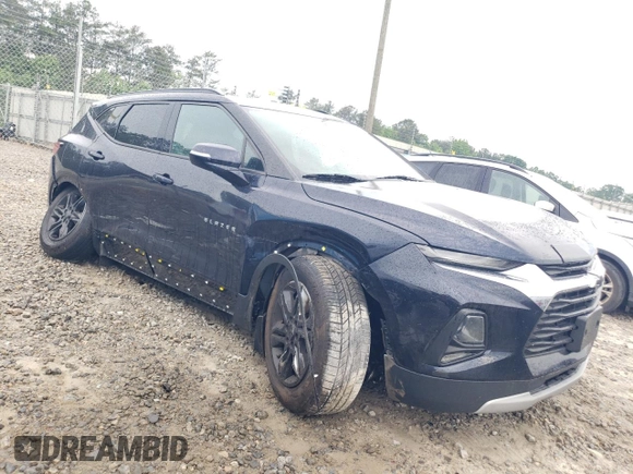 2020 Chevrolet Blazer LT with VIN 3GNKBBRA3LS712470, listed as a Copart auction lot 55259015 with 73,131 mi miles and Salvage title. Bid and sale history available at DreamBid. Image 4.