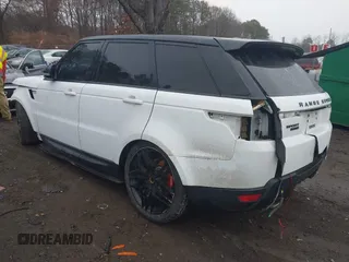 2017 Land Rover Range Rover Sport with VIN SALWR2FE9HA132445, listed as a IAAI auction lot 41638642 with 104,667 mi miles. Bid and sale history available at carsss.com. Image 3.