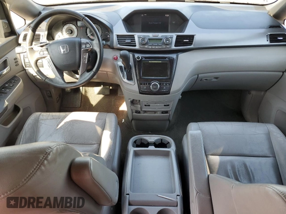 2014 Honda Odyssey Touring with VIN 5FNRL5H94EB094357, listed as a Copart auction lot 53930635 with 210,448 mi miles and Salvage Title. Bid and sale history available at carsss.com. Image 8.