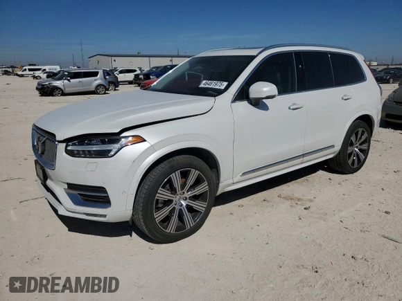 2021 Volvo XC90 Inscription with VIN YV4A22PLXM1702592, listed as a Copart auction lot 46461975 with 42,454 mi miles and Salvage Title. Bid and sale history available at carsss.com. Image 1.