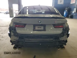 2025 BMW 3 Series M340i xDrive with VIN 3MW69FT03S8E94648, listed as a Copart auction lot 48561965 with 6,093 mi miles and Salvage Title. Bid and sale history available at carsss.com. Image 6.