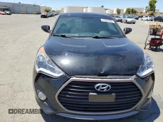 2016 Hyundai Veloster Turbo with VIN KMHTC6AE8GU281075, listed as a Copart auction lot 61605505 with 125,904 mi miles and Salvage title. Bid and sale history available at DreamBid. Image 5.