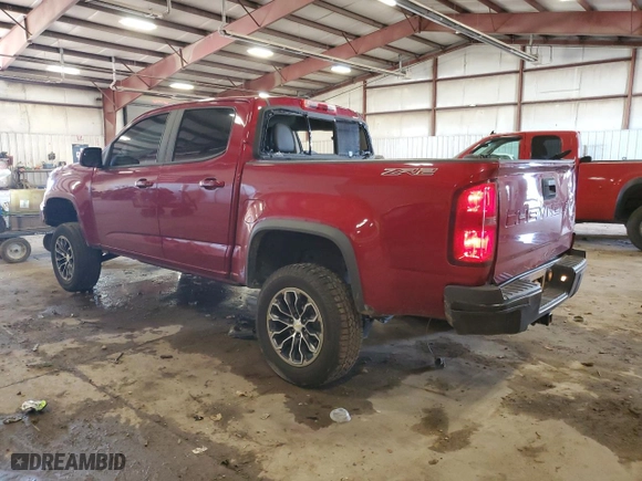2021 Chevrolet Colorado 4WD ZR2 with VIN 1GCPTEE13M1140306, listed as a Copart auction lot 74315534 with 77,737 mi miles and Salvage Title. Bid and sale history available at carsss.com. Image 2.