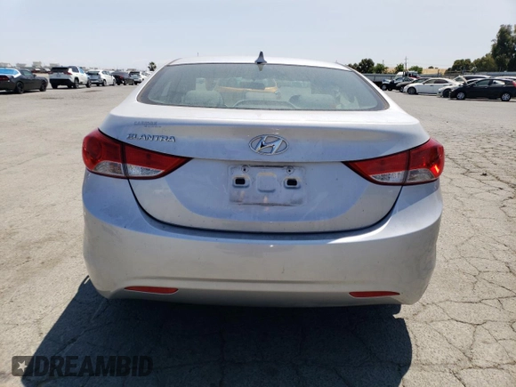 2012 Hyundai Elantra Limited with VIN KMHDH4AE0CU349597, listed as a Copart auction lot 62027805 with 66,617 mi miles and Salvage title. Bid and sale history available at DreamBid. Image 6.