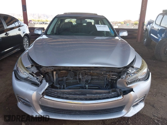 2017 Infiniti Q50 3.0t Premium with VIN JN1EV7AP4HM739763, listed as a IAAI auction lot 42011605 with 90,608 mi miles. Bid and sale history available at carsss.com. Image 11.