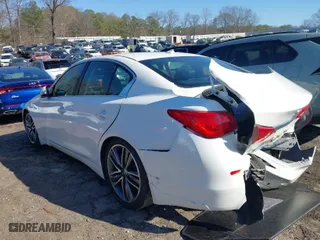 2015 Infiniti Q50 with VIN JN1BV7ARXFM390013, listed as a IAAI auction lot 41767784 with 175,739 mi miles. Bid and sale history available at carsss.com. Image 6.