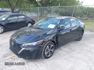 2024 Nissan Sentra SV with VIN 3N1AB8CVXRY245320, listed as a IAAI auction lot 41889707 with 25,490 mi miles and . Bid and sale history available at DreamBid. Image 2.