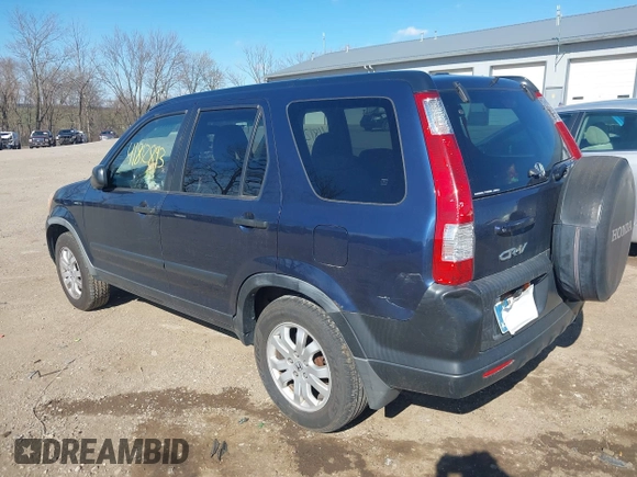 2006 Honda CR-V EX with VIN JHLRD78806C020371, listed as a IAAI auction lot 41812893 with 282,171 mi miles and . Bid and sale history available at carsss.com. Image 3.