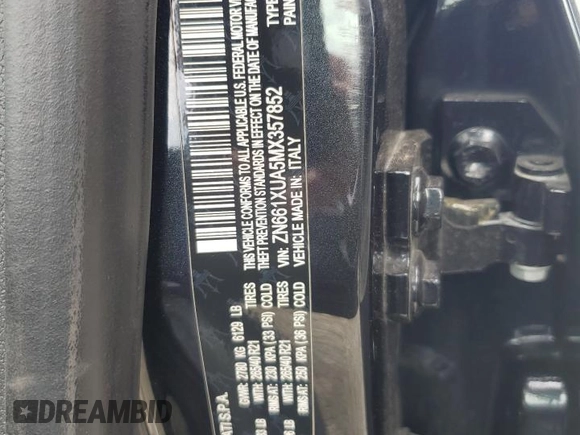 2021 Maserati Levante z VIN ZN661XUA5MX357852, wystawiony jako Copart lot #52994435 z przebiegiem 109 064 mil mil oraz Szkoda całkowita • Salvage title. Historia ofert i sprzedaży dostępna na DreamBid. Obrazek 13.