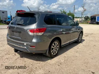 2016 Nissan Pathfinder Platinum with VIN 5N1AR2MN1GC614507, listed as a Copart auction lot 62187325 with 181,290 mi miles and Clean title. Bid and sale history available at DreamBid. Image 4.