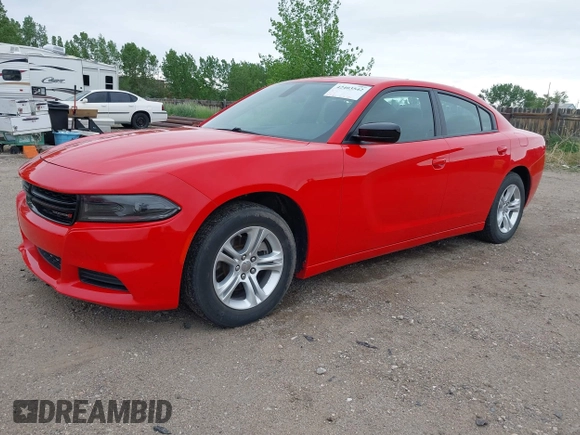 2023 Dodge Charger SXT z VIN 2C3CDXBGXPH511066, wystawiony jako IAAI lot #42403542 z przebiegiem 59 101 mil mil oraz . Historia ofert i sprzedaży dostępna na DreamBid. Obrazek 2.