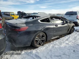 2019 BMW 8 Series M850i xDrive with VIN WBABC4C57KBJ35799, listed as a Copart auction lot 85786014 with Not provided miles and Salvage title. Bid and sale history available at DreamBid. Image 3.