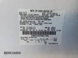 2017 Ford Flex SEL with VIN 2FMGK5C81HBA11456, listed as a Copart auction lot 69649294 with 101,007 mi miles and Salvage Title. Bid and sale history available at carsss.com. Image 16.