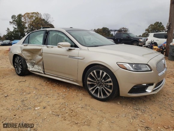 2017 Lincoln Continental Reserve with VIN 1LN6L9NC3H5624409, listed as a Copart auction lot 79442514 with 12,739 mi miles and Salvage Title. Bid and sale history available at carsss.com. Image 4.
