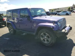 2017 Jeep Wrangler Unlimited Sahara with VIN 1C4BJWEG8HL657654, listed as a Copart auction lot 51763015 with 87,949 mi miles and Salvage Title. Bid and sale history available at carsss.com. Image 4.