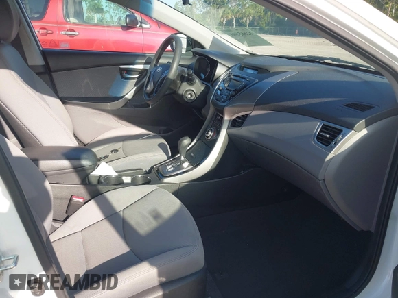 2013 Hyundai Elantra GLS with VIN 5NPDH4AE8DH386266, listed as a IAAI auction lot 42665606 with 120,900 mi miles and . Bid and sale history available at DreamBid. Image 5.