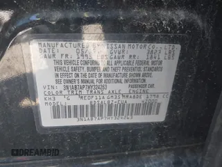 2017 Nissan Sentra S with VIN 3N1AB7AP7HY324263, listed as a IAAI auction lot 42197976 with 95,479 mi miles. Bid and sale history available at carsss.com. Image 9.