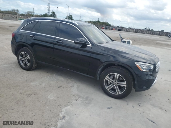 2021 Mercedes-Benz GLC with VIN W1N0G8DB6MV303274, listed as a Copart auction lot 48914295 with 23,156 mi miles and Salvage Title. Bid and sale history available at carsss.com. Image 4.