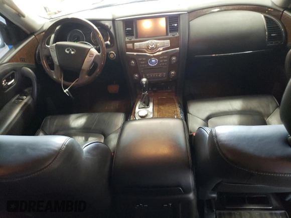 2017 Infiniti QX80 with VIN JN8AZ2NE1H9154366, listed as a Copart auction lot 59975204 with 130,499 mi miles and Salvage Title. Bid and sale history available at carsss.com. Image 8.