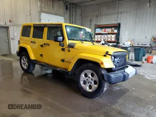 2015 Jeep Wrangler Unlimited Sahara with VIN 1C4BJWEG1FL704231, listed as a Copart auction lot 46683275 with 133,097 mi miles and Salvage Title. Bid and sale history available at carsss.com. Image 4.