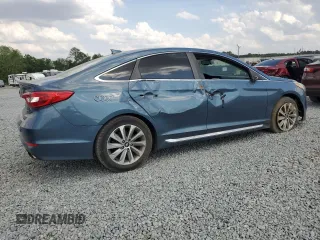 2016 Hyundai Sonata Sport with VIN 5NPE34AF7GH390860, listed as a Copart auction lot 53282325 with 140,947 mi miles and Salvage Title. Bid and sale history available at DreamBid. Image 3.