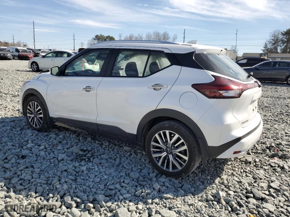 2023 Nissan Kicks SV with VIN 3N1CP5CV2PL526577, listed as a Copart auction lot 46718025 with 19,043 mi miles and Salvage Title. Bid and sale history available at carsss.com. Image 2.