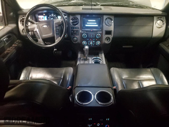 2017 Ford Expedition EL Platinum with VIN 1FMJK1MT6HEA27965, listed as a Copart auction lot 46353715 with 128,269 mi miles and Clean Title. Bid and sale history available at carsss.com. Image 8.
