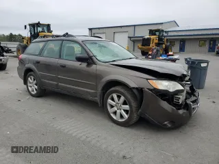 2008 Subaru Outback i with VIN 4S4BP61C987306693, listed as a Copart auction lot 56341745 with Not provided miles and Salvage title. Bid and sale history available at DreamBid. Image 4.