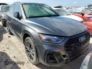 2023 Audi SQ5 Premium Plus with VIN WA1B4AFY6P2081837, listed as a Copart auction lot 68822494 with 20,398 mi miles and Salvage Title. Bid and sale history available at carsss.com. Image 5.